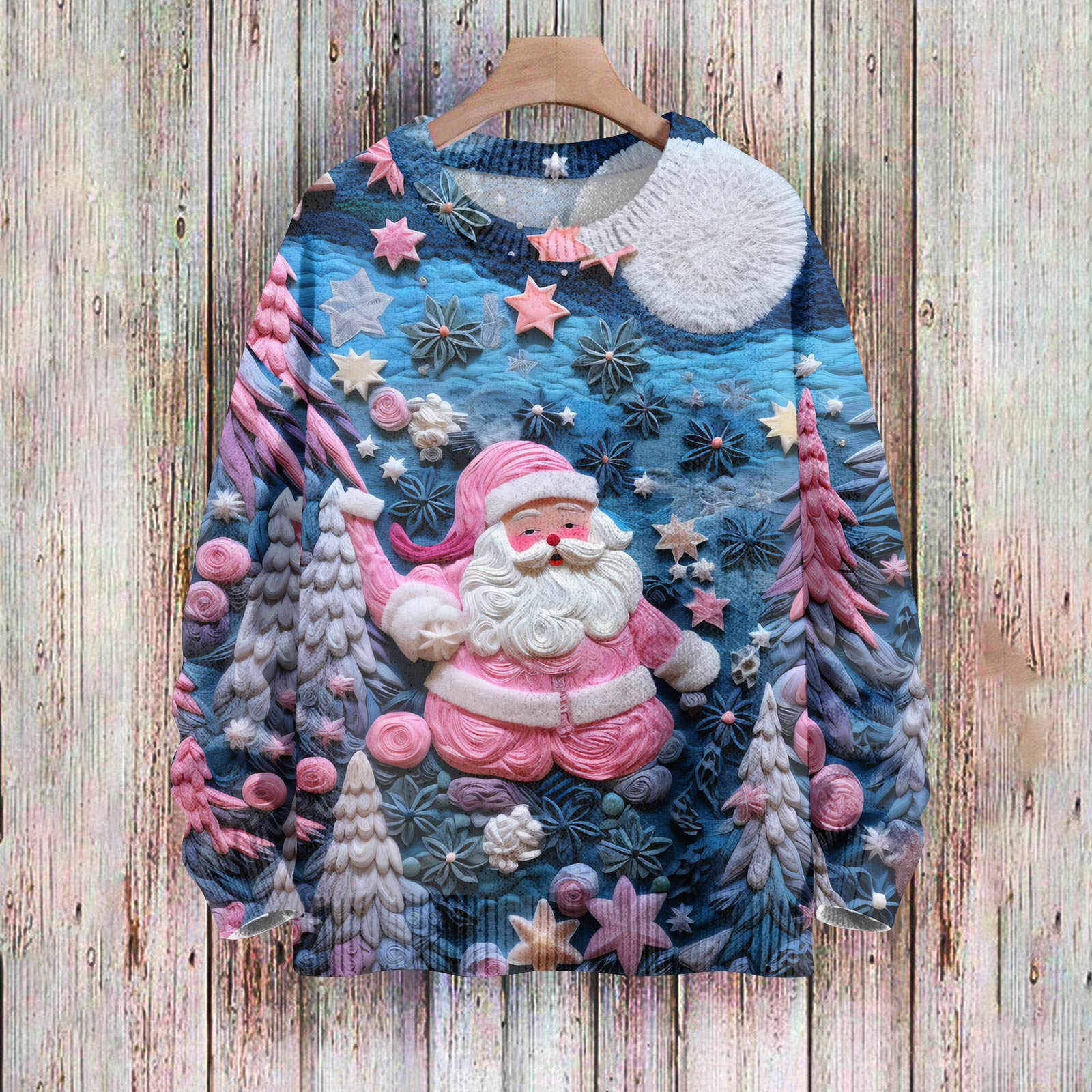 

Christmas Sweatshirts For Women Knit Sweater Cute Shirt Fall Crewneck Pullover Tops L
