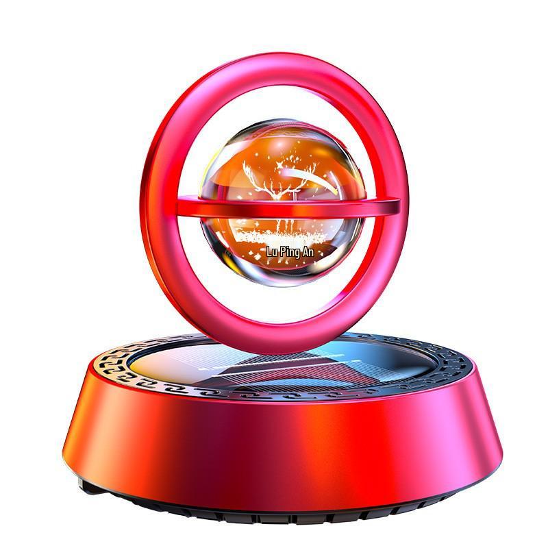 One Road Solar-Powered Rotating Dashboard Air Freshener Ornament for Car Interiors
