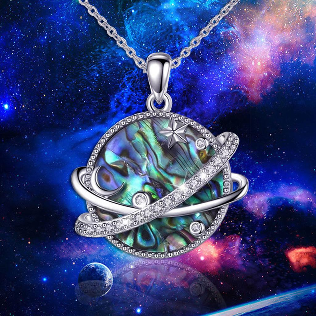 Fashion Planet Jewelry Pendant Jewelry Planet Pendant Necklace Neck Jewelry Alloy Material for Girls Woman Teens Party