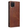 For Samsung Galaxy A12 Flip Leather Phone Wallet Case Stand Calf Texture Magnetic Protective Phone Cover