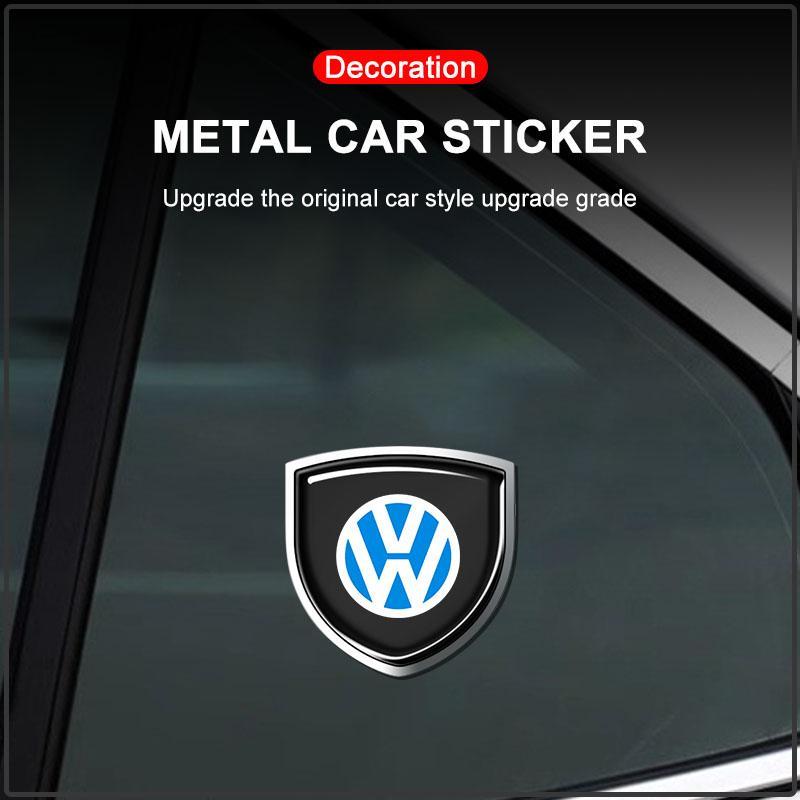 1ks 3D Kovový Znak Štítu Dveří Auta Znak Nálepka Styling Pro VW Volkswagen Golf Jetta Passat GTI R32 Bora 6N0 601 171 OEM
