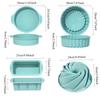 Silicone Cake Mold Decorating Tool DIY Pastry Baking Tools for Cake Pan Kitchen Fluted Tube Pan Bakeware Airfryer Accessories