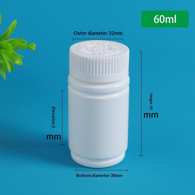 10 Stück 20-225ml Pillenfläschchen Tabletten Kapseln Pulver Tragbare Behälter Kunststoff HDPE Weiße Versiegelte Leere Flaschen