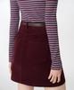 Musinsa Standard Woman Women'S Corduroy Mini Skirt [Burgundy]