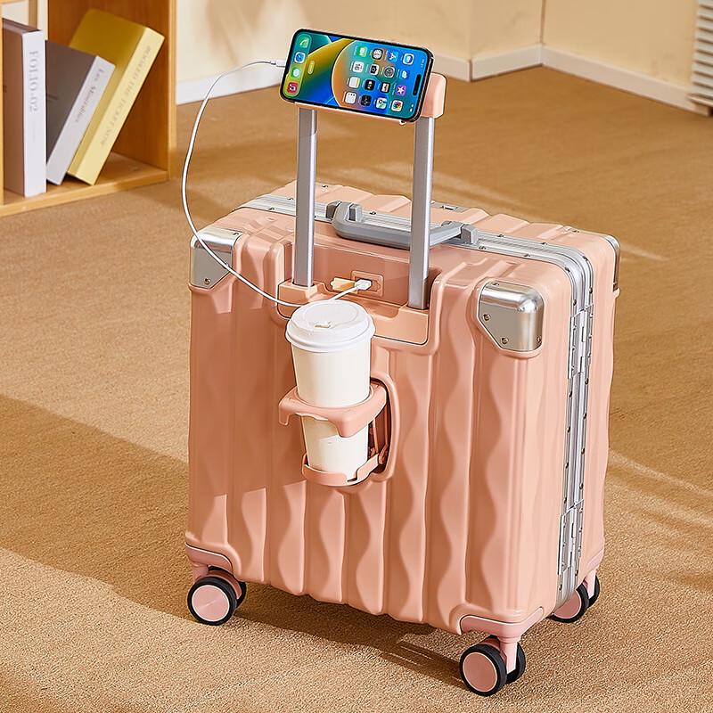 OEING Hardshell Aluminum Frame Travel Suitcase