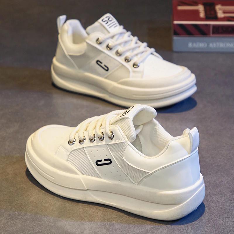 Design Men Chunky Sneakers Fashion Casual Increased Internal Cover Bottom Platform Shoes New High Quality Thick-soled Walking