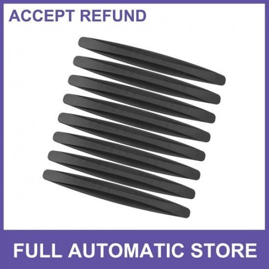 EIGHT 40cm Carbon Fiber Pattern Bumper Guard Strips Universal