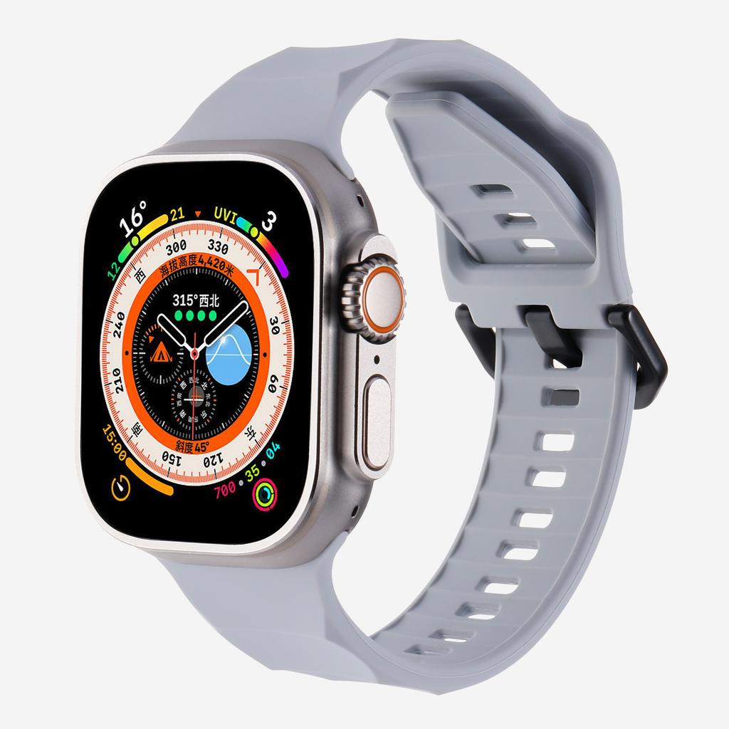 Soft Silicone Band for Apple Watch Ultra 3/2 49mm 46mm 45mm 44mm 42mm 40 41 Mm Sport Wristband iWatch Series 11 10 9 8 7 5 SE 3