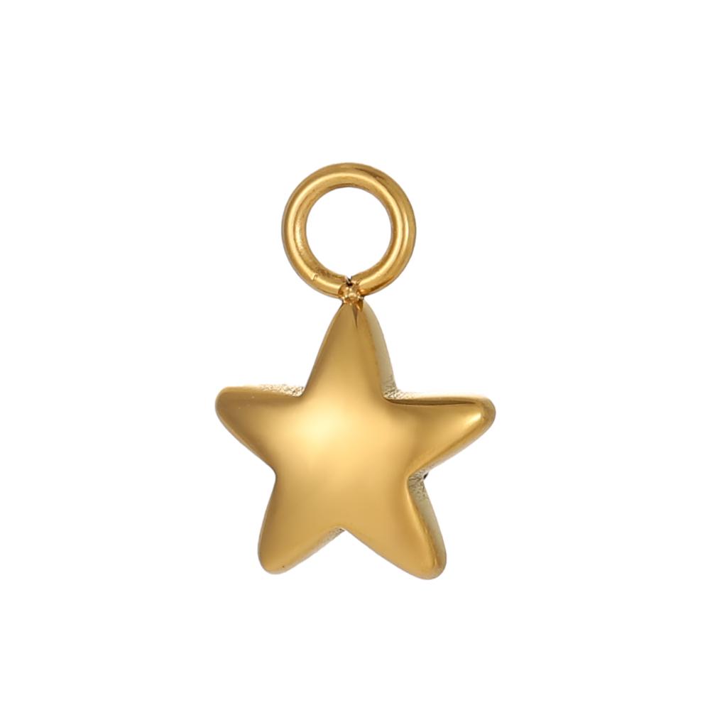 3PCS/LOT CARLIDANA Vintage Luxury Stainless Steel Natural Stone Star Eye Sunflower Pendants Charms for DIY Jewelry
