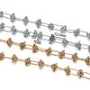 1M/Pack 6.5*12.5mm Stainless Steel Knot Chains Golden Handmade Chains for DIY Necklace Bracelets Jewelry Making Accessories