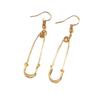 Paperclip Earrings for Women Safety Pin Stud Cartilage Earrings Unique Edgy Trendy Jewelry