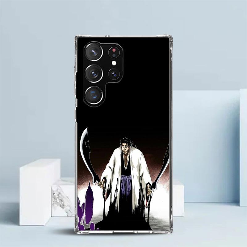 Bleach Kyoraku Shunsui Phone Case For Samsung Galaxy S24 S25 Edge S26 Ultra S22 S23 Plus S21 + S20 FE Soft TPU Back Cover Galaxy