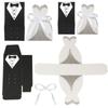 Hot Sale Case Tuxedo Dress Wedding Party Groom Bridal Favor Gift Ribbon Candy Boxes