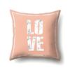 Polyester Pillow Case Nordic Ins Style Marble Geometric Printed Peach Leather Velvet Living Room Sofa Pillow Case