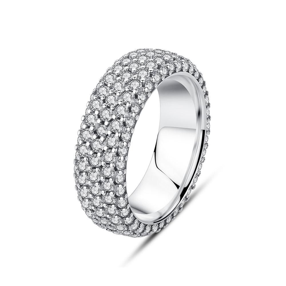 New 925 Silver Rings For Women Crown Love Heart Moon Sun Engagement Wedding Rose Gold Ring Luxury Jewelry Gift