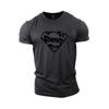 (Gray,XXL)Superman Vascular Gym Training Top