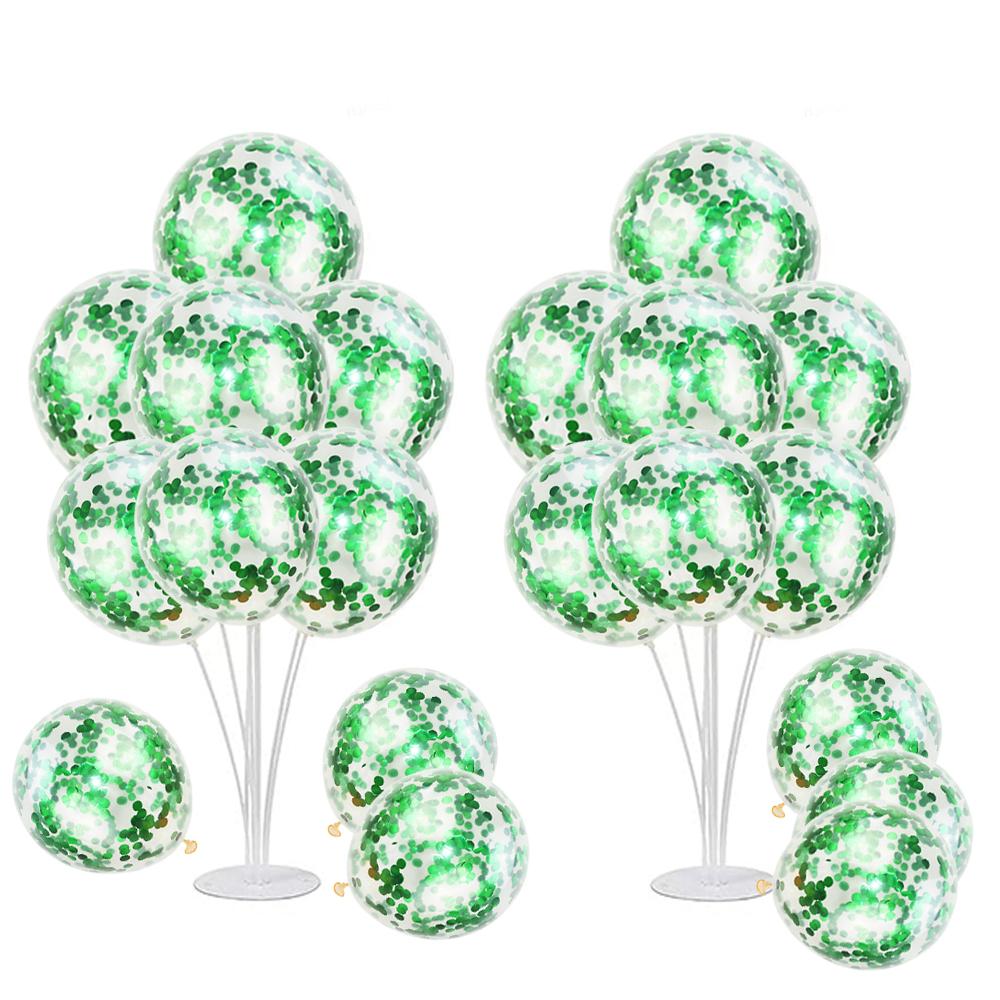 2 Set Kit Supporto per Palloncini, con 20 palloncini, Porta Bastoncini per Palloncini con Base per Tavolo Decorazioni per Festa di Laurea Compleanno Rivelazione di Genere