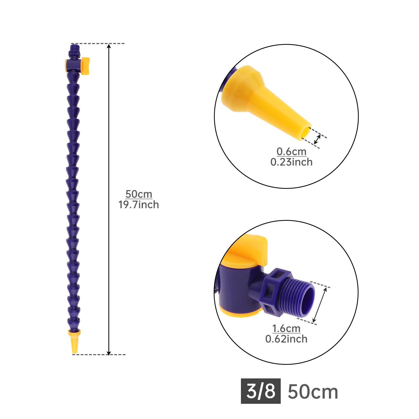 

1/2 3/8 1/4 PT резьба круглая насадка гибкая трубка водяного охлаждения масла 50/60 см пластиковый шланг для масляного охлаждения для станков с ЧПУ / фрезерования с переключателем 3/8PT 50cm