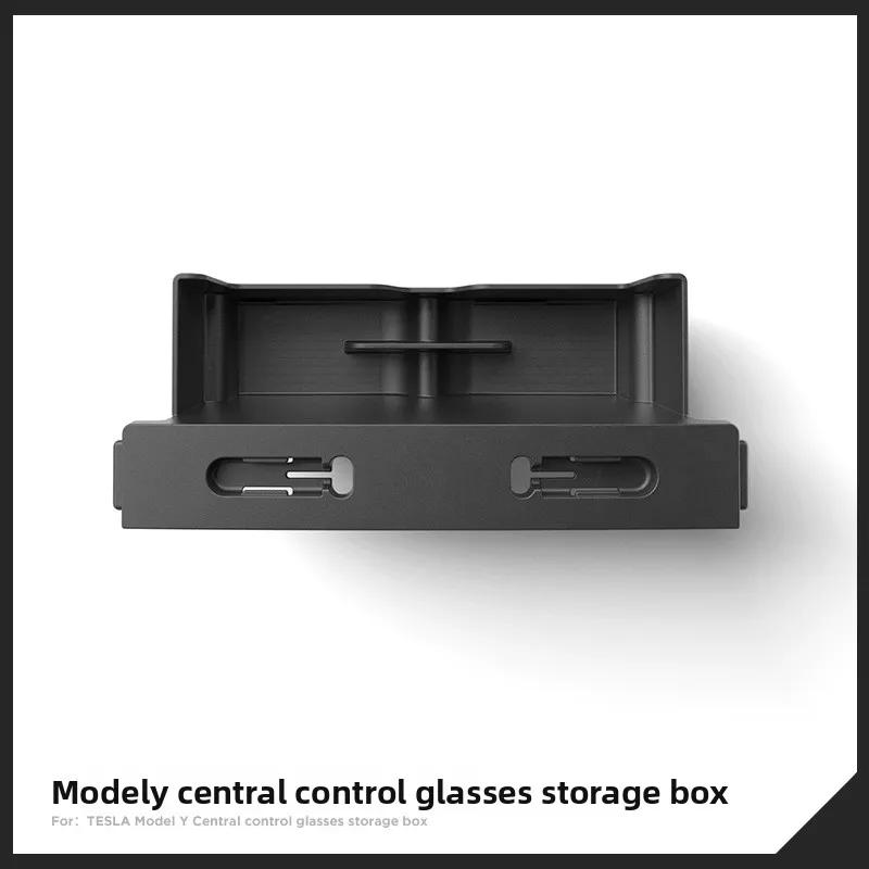 Sticker For Tesla Model Y 2024 Car Center Console Eyeglass Case Storage Box Tesla Car Storage Accessories Car Modification T