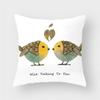 Bird Flower Animal Cushion Pillow Cover    Sofa Decorative