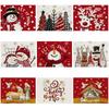 1PCS Cotton Linen Placemats Christmas Insulation Pads Heat-resisting and Anti-skidding Dish Mat Pad Kitchen Items Accessories