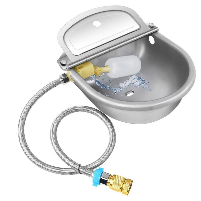 AEE4-Automatic Animal Drinking Water Bowl Livestock Farm Water Trough Dispenser Animal Utensils