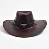 New Cow Head Decorate Western Cowboy Hats For Women Men Fashion Wide Brim Gentleman Jazz Hats Panama Cowgirl Cap Sombrero Hombre