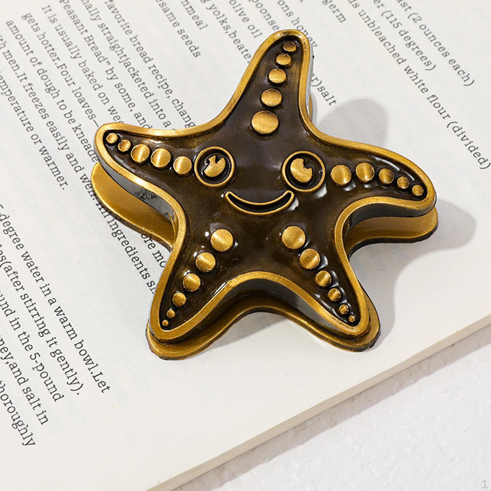 

Металлическая скрепка для книг Декоративный биндер Художественное произведение Нежный держатель страниц Бумага для планеров Книги Ancient Golden Color