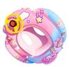 Aufblasbarer Baby-Schwimmring mit Lenkrad, verdickter Sitz, sicheres und stabiles Design für Säuglinge, Wasserschwimmhilfe