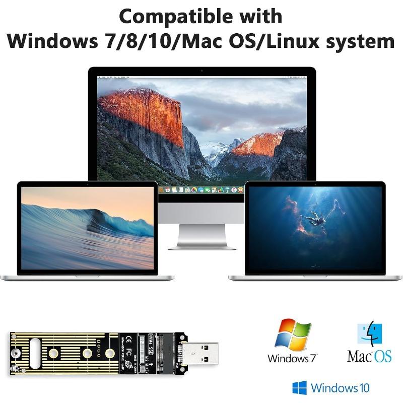 M.2 NVME SSD to USB 3.1 Adapter PCI-E to USB-A 3.0 Internal Converter Card 10Gbps USB3.1 Gen 2 for Samsung 970 960/For Intel NEW