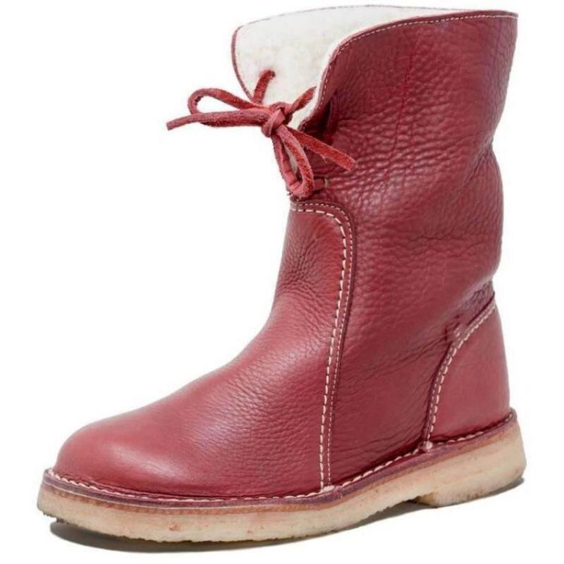 Snow boots winter new European and American large size medium boots large cotton Martin boots