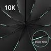 Men Women Umbrella Fully Automatic Reverse Folding Umbrella with Windproof Reflective Stripe UV Umbrellas