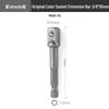 Electric Wrench Head Socket Adapter: Hex Shank to Square Drive Extension