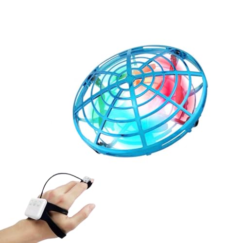 Flying Ball UFO Toy with LED Lights, Automatic Obstacle Avoidance, Gesture Control, Indoor Use, Gyroscopic Spherical Flying, 360° Rotation, and Lights