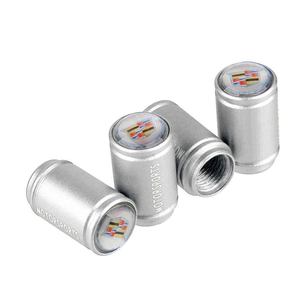 For Cadillac Logo CT5 CT6 XT5 XT6 Escalade CTS DTS SLS XLR ATS SRX Car Tire Valve Stem Caps Wheel Dustproof Air Cover Decoration