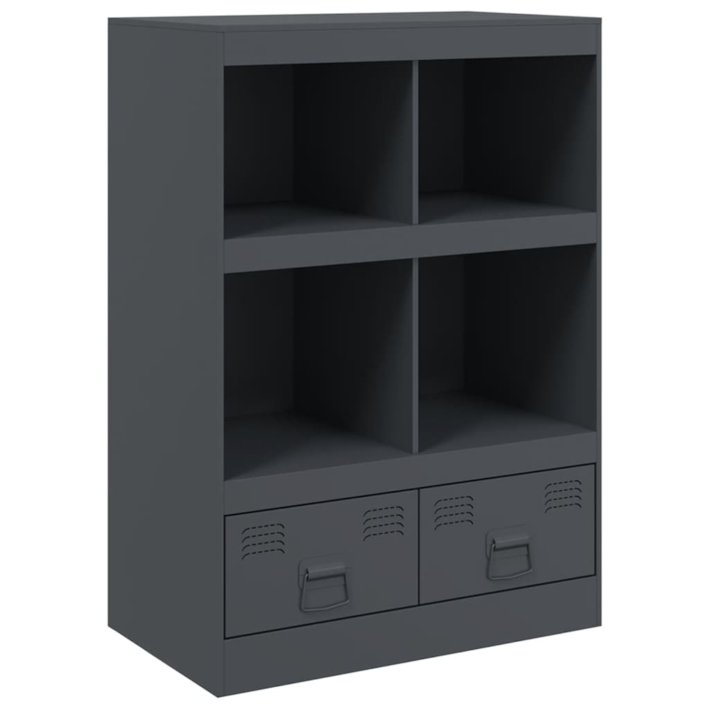 Vidaxl Szafka, Antracytowa, 67X39X95 Cm, Stal