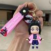 Kreative Dämonentöter Nezuko, Dämonentöter Agatsuma Zenitsu, Tomioka Giyuu, Hashibira Inosuke Cartoon Silikon Figur Schlüsselanhänger