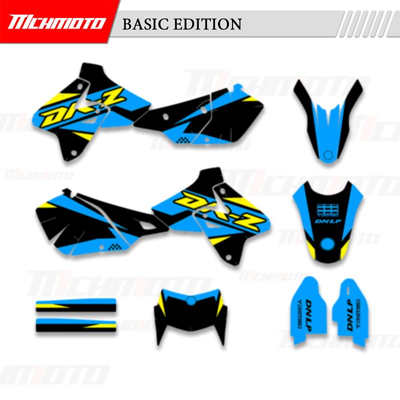 MCHMFG For SUZUKI DRZ400 SM S E DRZ 400 SM S E 2000- Motorcycle Graphics Decal Stickers Kit Background Number Name