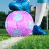 1PC Purple Heart Pastel Gradient Stars Soccer Ball Size 5 Football Machine Sewn Indoor/Outdoor Universal Football Gift W75