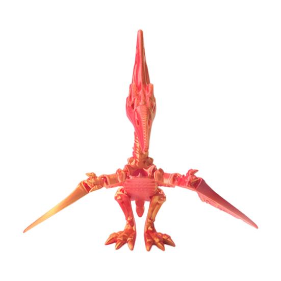 3D Printed Pterosaur Dino Skeleton with Articulated Joints Dinosaur Fidget