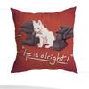 L-Lovejoy Wilbur Pillow Case Square Double-Sided Printing Short Plush Sofa Cushion Cover Bedroom Bedside Pillow