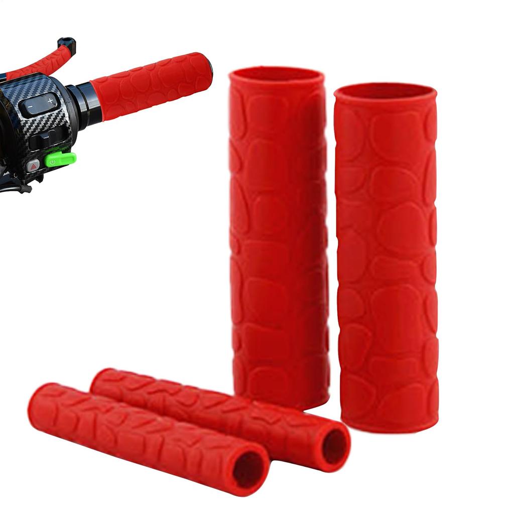 Patonde Motorsykkel Grepsdeksel, Motorsykkel Styredeksel - Motorsykkel Grepsdeksel Sklisikker Gummi Bremse