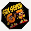 1PC Six Seven Automatic Open/Close Umbrella with Windproof, 8-Rib Sturdy Canopy, Durable Ribs, Fashionable Design, Outdoor Accessory, Fun Prin, Holida