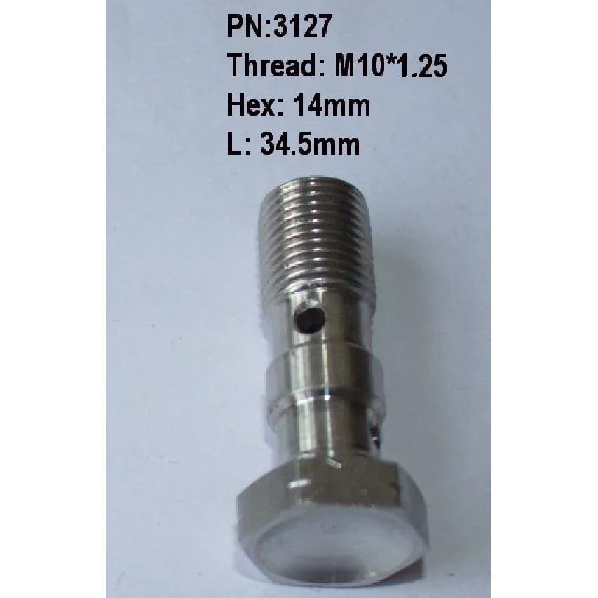 Stainless Steel Single Double Banjo Bolt M10x1 M10x1.25 For Brake Clutch Master Cylinder Caliper Pump