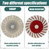 Stone Carving 40mm Diamond Cutting Discs, 10Pcs Mini Wheel for Rotary Tool, Turbo Engraving Saw Blades for Granite Marble Ceramic Porcelain Tile