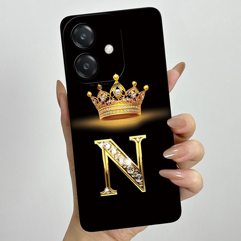 For Oppo A60 5G Case Silicon Crown Letter Shockproof Coque For OPPO A3 5G CPH2683 Cover For OPPO A3X A 3X A40 A40m 4G Phone Case