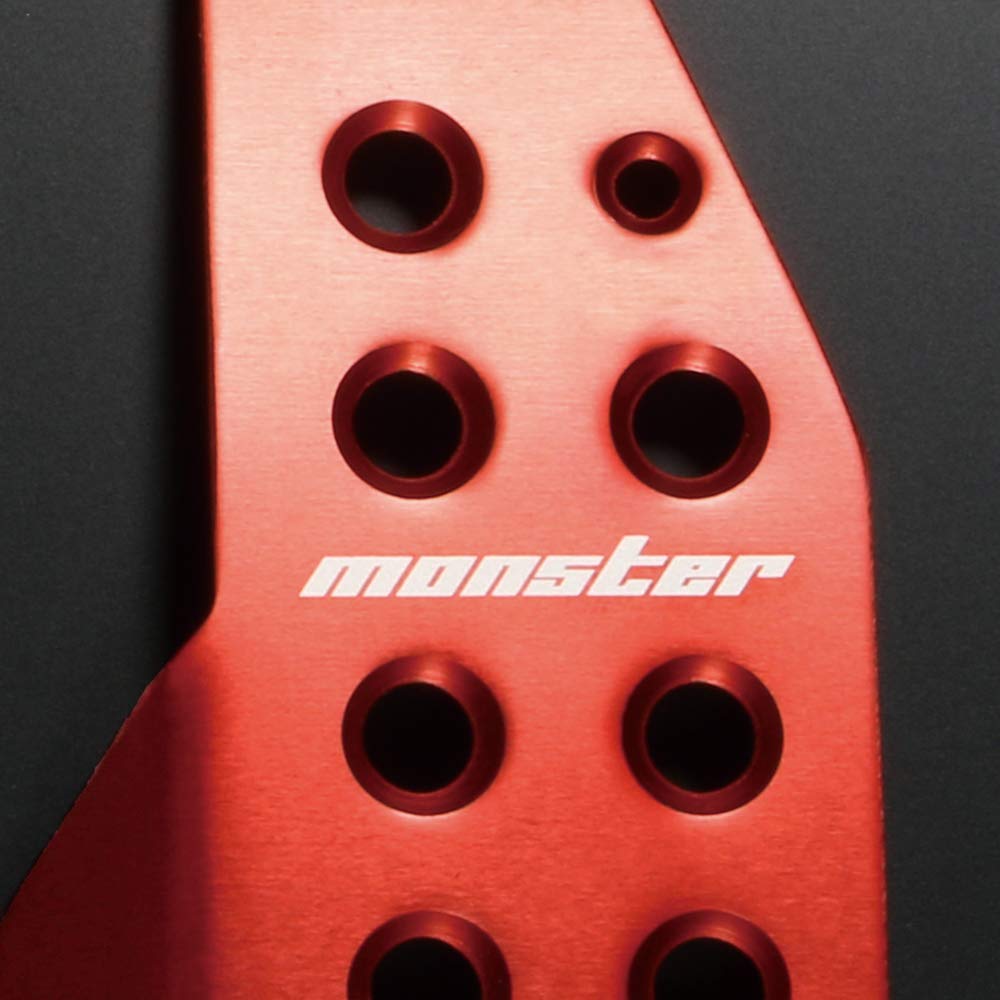 MONSTER SPORT Sport Driving Pedal Cover for Swift Sport [ZC33] MT Car Red Anodized 849521-7650M