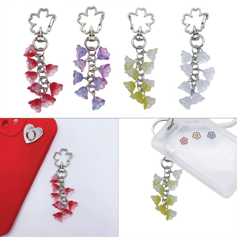Bunter Blumenanhänger Schlüsselanhänger Blumenanhänger Schlüsselanhänger für Handys Taschen