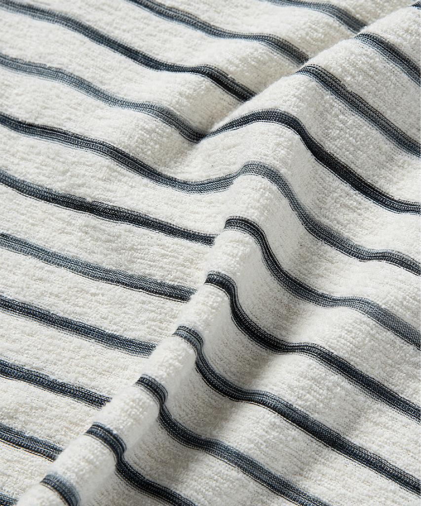 NONBLANK Terry Stripe Half T-Shirt_Black