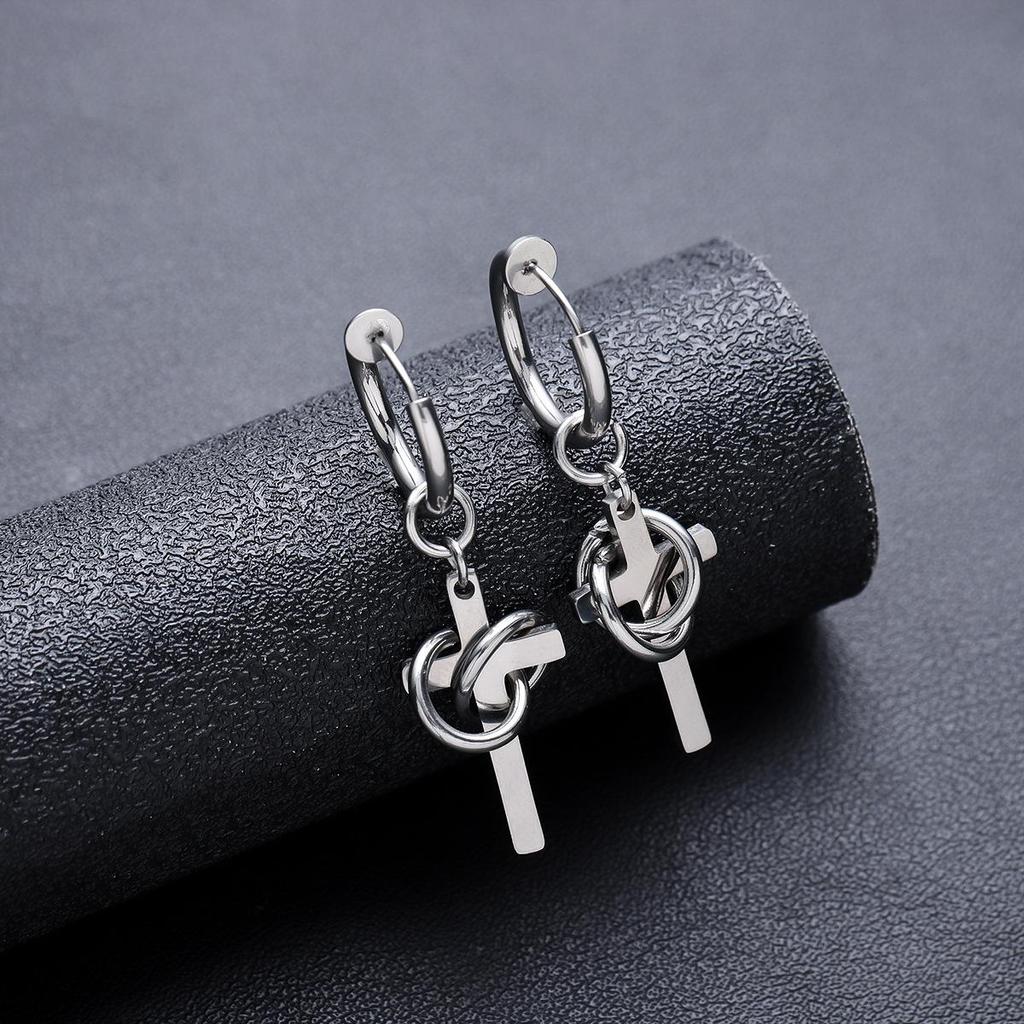 Men's & Women's Luxury Cross Earrings - High-End Niche Design, Cool Versatile Style Jewelry Accessories